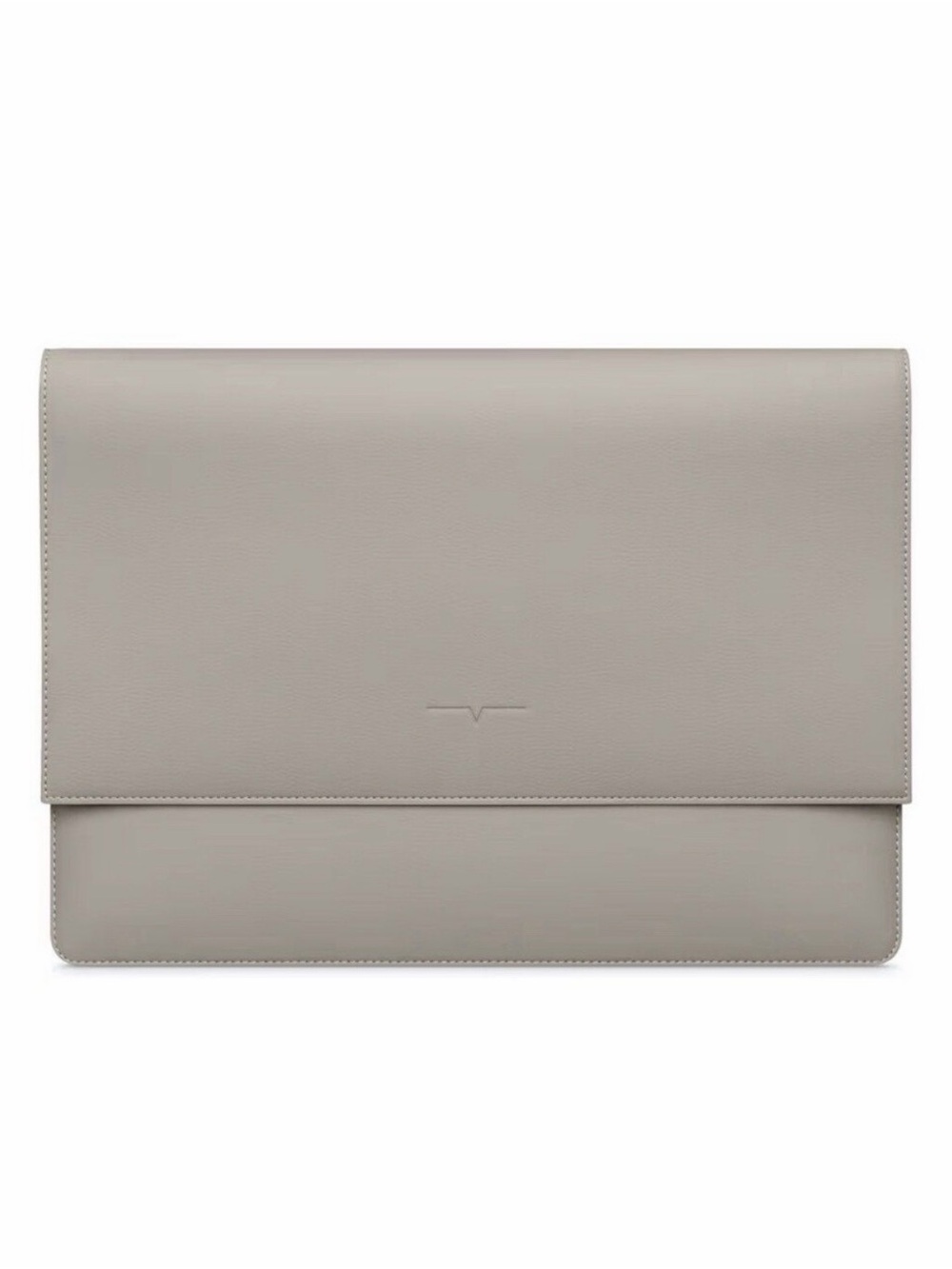 Von Holzhausen 16inch MacBook sleeve in slate stone. Leather